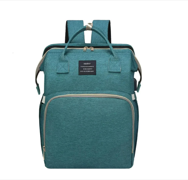 Amazing Mommy Backpack With Folding Crib For Easy Travel