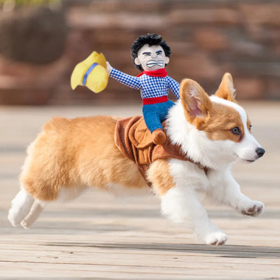 Epic Dog Costume Cowboy Knight Suit For Party Ready