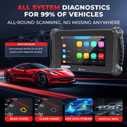 BOSSCOMM iTouch 880 OBD2 Scanner Full System Automotive Scanner with 8 Reset Service and Lifetime Free Update 8 Inch Display