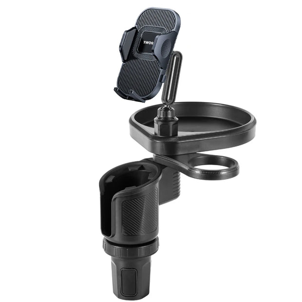Automotive Cup Holders Expander for Car 4 in 1 Expandable Car Food Table Tray Road Trip Essentials Car Organizer