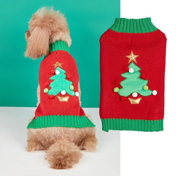 Cozy Pet Sweater Gingerbread Antler Hoodie With Belt Warmth