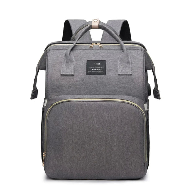 Amazing Mommy Backpack With Folding Crib For Easy Travel