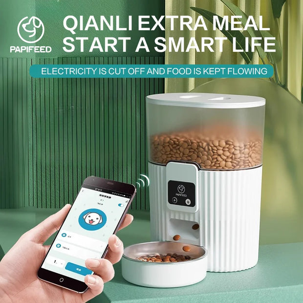 PAPIFEED cat automatic feeder dog fixed feeding machine cat food dog food wifi remote smart cat pet food dispenser - My Variety Superstore 25