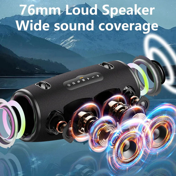 Zealot S87 Outdoor Portable Wireless Bluetooth Speaker 80W High Volume Subwoofer IPX6 Waterproof Camping - My Variety Superstore 25