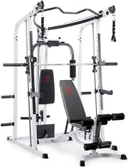 Marcy Smith Cage Workout Machine Full Body Strength Training Home Gym Equipment with Leg Developer and Press Bar