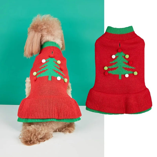 Cozy Pet Sweater Gingerbread Antler Hoodie With Belt Warmth