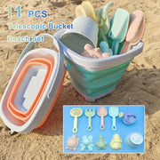 Kids Beach Bucket and Shovel Set, Multifunctional Sand Toys for Outdoor Beach and Park Fun