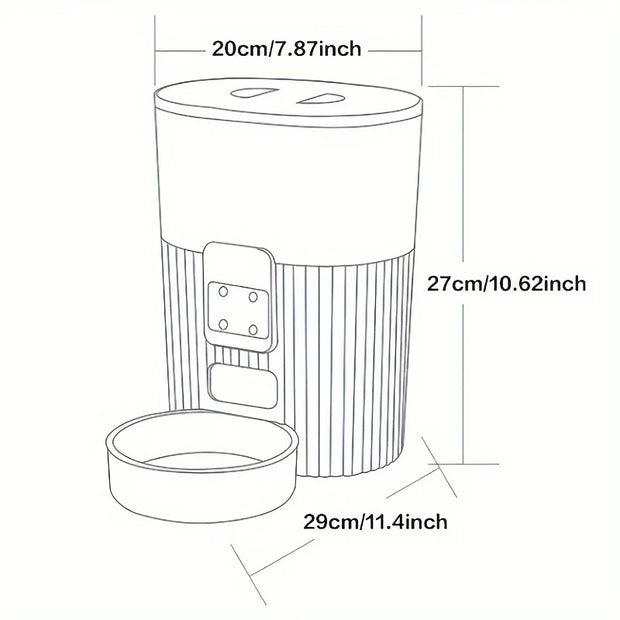 PAPIFEED cat automatic feeder dog fixed feeding machine cat food dog food wifi remote smart cat pet food dispenser - My Variety Superstore 25