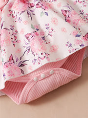 Lovely Floral Romper Set With Headband All Day Comfort