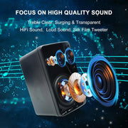 Herdio 3.5 Inch 2PCS Passive Outdoor Speakers Wired Waterproof 200W 3 Way Premium Mountable Wall Speakers With Superior Sound - My Variety Superstore 25