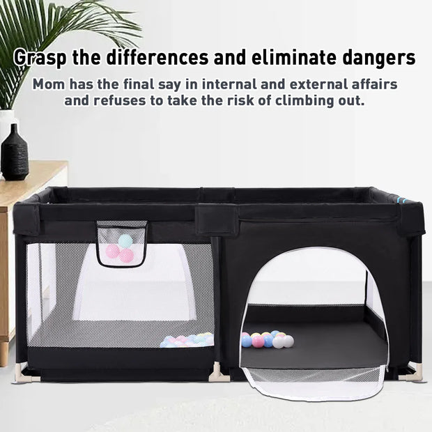 Amazing Indoor Baby Playpen With Safety Barriers Safe Play