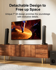 ULTIMEA 200W 4.1ch Soundbar with Subwoofer,2-in-1 Detachable Bluetooth 5.3 Soundbar for Smart TV,Home Theater Bluetooth Speakers - My Variety Superstore 25