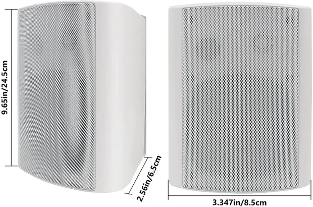 Herdio 2PCS Passive Outdoor Speakers 300 Watts 5.25 Inch Waterproof Speakers for Patio and Home Theater Sound System - My Variety Superstore 25