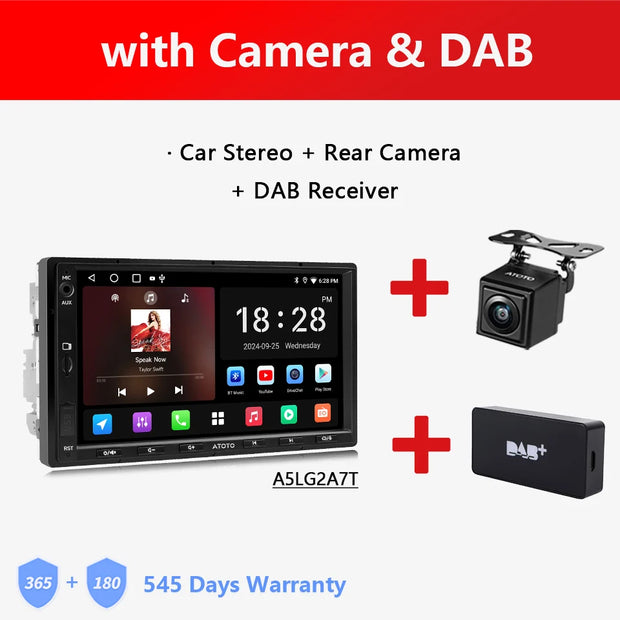 Atoto A5L Android Double 2 Din Car Stereo 7 Inch Multimedia Player Radio Android Auto Carplay Navigation - My Variety Superstore 25