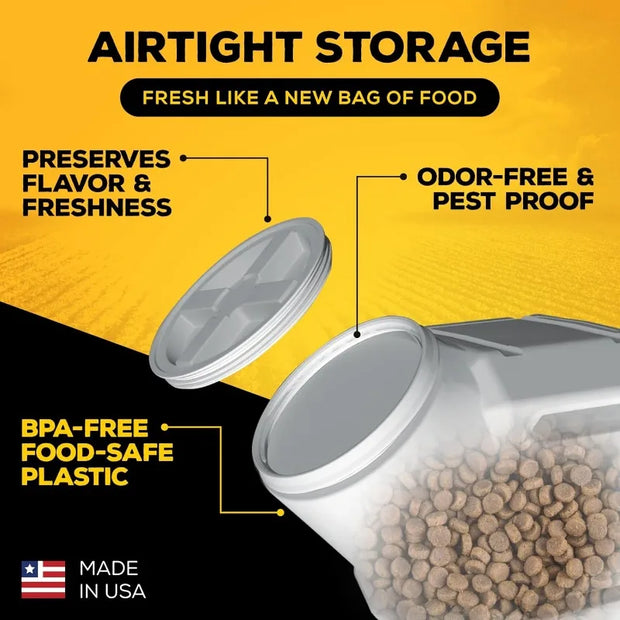 Vittles Vault Pet Food Storage Containers - Sealed Dog and Cat Food Storage Container, Fits up to 50lbs, Made in the USA - My Variety Superstore 25