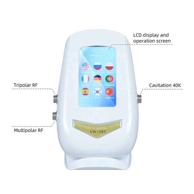 3 in 1 40K Body Slimming Massager Cavitation Machine Multi Functional Device for Face and Body Tightening Lifting Beauty Salon