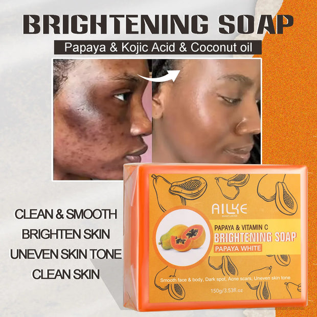 AILKE Skin Whitening Set With Double Glutathione Moisturizing Dark Spot Removal Hyperpigmentation Treatment