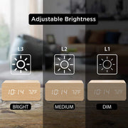 Elegant LED Alarm Clock With USB Charging For Easy Mornings