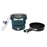 Electric Hot Cooker Pot Green Steamer Mini Multifunctional Pan Portable 110V USA
