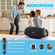 W-KING (120W PEAK)70W Portable Loud Bluetooth Speakers with Wireless Microphone,  Waterproof Outdoor Wireless Bluetooth - My Variety Superstore 25