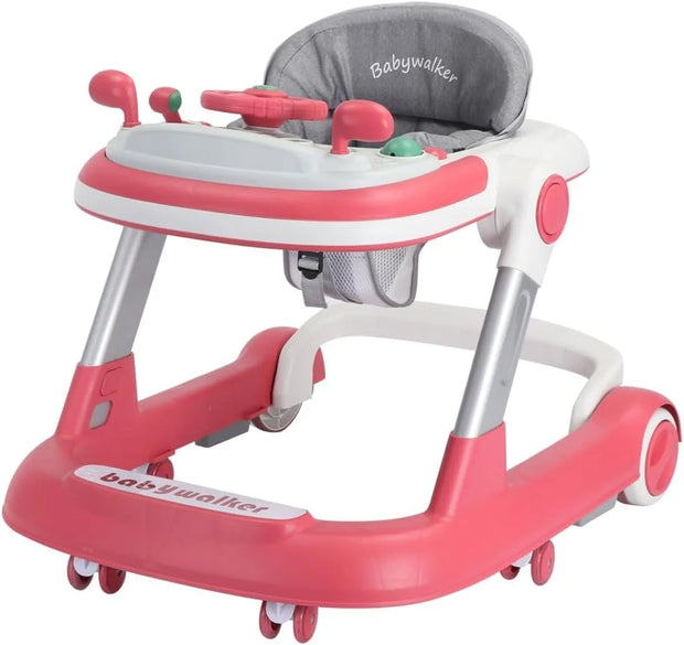 2 in 1 Baby Walker, Toddler Baby Push Walker with Removable Feeding Tray and Music Tray(Without Battery), Foldable Walker - My Variety Superstore 25