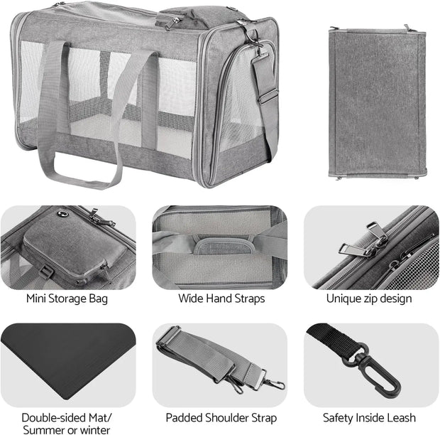 Premium Airline Approved Pet Carrier Honeycomb Board Comfort