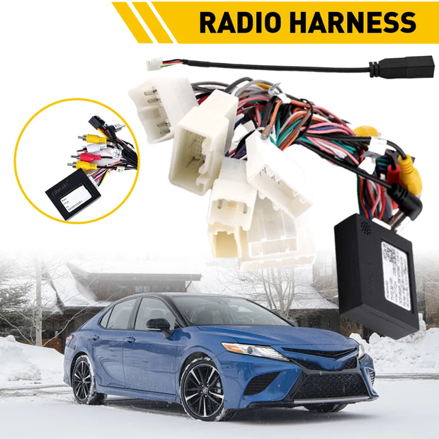 For Toyota AMP Car Stereo Radio Power Harness Cable Wire Adapter Kit JBL AMP Car Android Player Radio Connector - My Variety Superstore 25