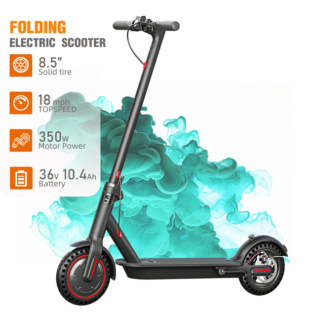 350W Foldable Electric Scooter for Adults Teens,Explosion-proof Tires,Dual Brake System,Lightweight APP Support E-scooter - My Variety Superstore 25