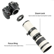 Lightdow 420-800mm F8.3-16 Professional Super Telephoto Manual Zoom Lens with T2 Ring Adapter USA Delivery - My Variety Superstore 25