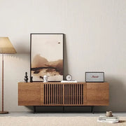 Wood TV Stand 65-Inch Flat Screen Television with Storage Mid Century Entertainment Center Rustic Design Sturdy Construction 4 - My Variety Superstore 25