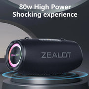Zealot S87 Outdoor Portable Wireless Bluetooth Speaker 80W High Volume Subwoofer IPX6 Waterproof Camping - My Variety Superstore 25
