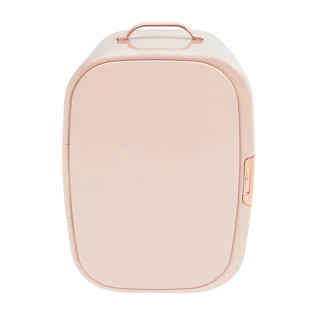 12L Beauty Fridge for Cosmetics Storage White Pink Compact Skincare Refrigerator Cooling and Heating for Makeup Skincare Products