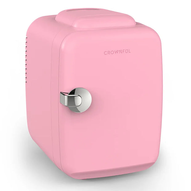 Crownful 4L Mini Multifunction Refrigerator Electric Portable Beauty Cooler Warmer Car Mini Fridge for Home Camping Travel
