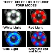 White Laser Ultra Bright LED Flashlight – 9 Modes, Waterproof ABS for Camping & Emergency