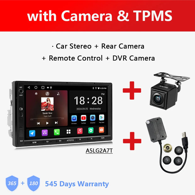 Atoto A5L Android Double 2 Din Car Stereo 7 Inch Multimedia Player Radio Android Auto Carplay Navigation - My Variety Superstore 25