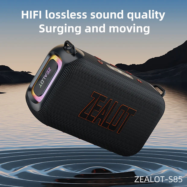Zealot S85 50W 3D Portable Bluetooth Speaker Dual Diaphragm IPX6 Waterproof Outdoor Strap Speaker - My Variety Superstore 25