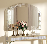 Large Silver Arched Wall Mirror Decorative Venetian Accent Mirror Home Living Room Decor Bling Beveled Edge - My Variety Superstore 25