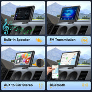 7 Inch Wireless CarPlay Android Auto Touchscreen with Bluetooth Navigation Mirror Link FM Voice Control and Magnetic Mount - My Variety Superstore 25