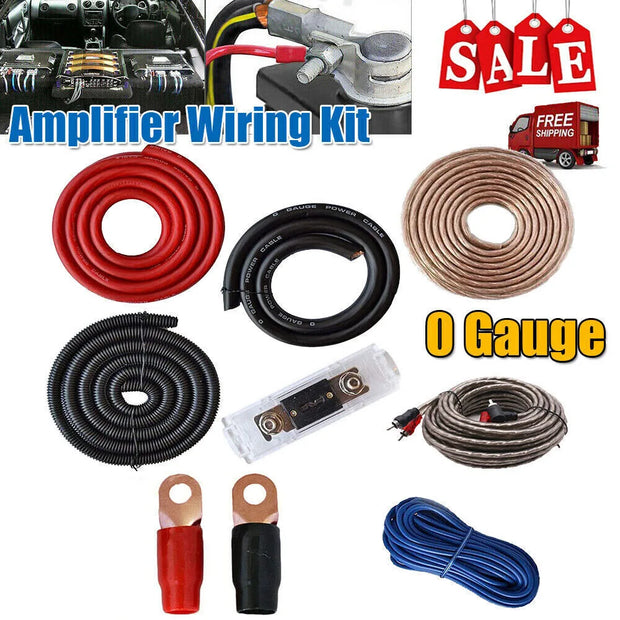 5000 Watt Complete 0 AWG Gauge Cable Amplifier Install Kit Car Audio Wiring Set Fuse Holder USA - My Variety Superstore 25