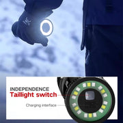 White Laser Ultra Bright LED Flashlight – 9 Modes, Waterproof ABS for Camping & Emergency