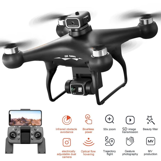 S116 MAX Drone Professional with 3 Batteries 8K Dual Camera Optical Flow Brushless 360° Obstacle Avoidance WIFI FPV RC Dron Toys - My Variety Superstore 25