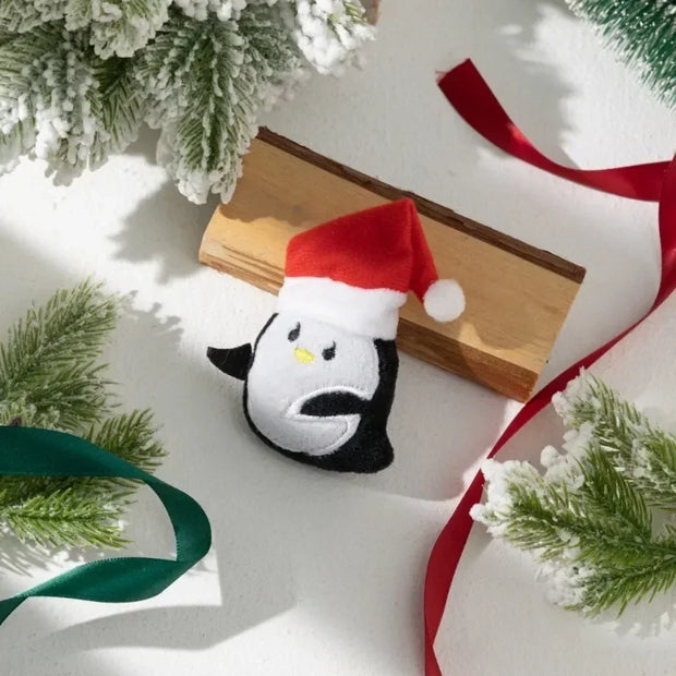 Joyful Christmas Cat Toys Plush Bite Resistant Safe Play