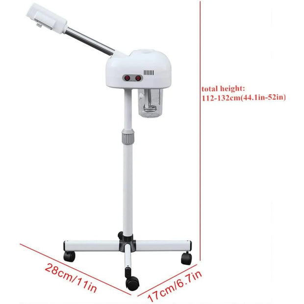 Professional Facial Steamer for Beauty Salon and Home with 360 Degree Rotating Nozzle to Cleanse Skin and Unclog Pores