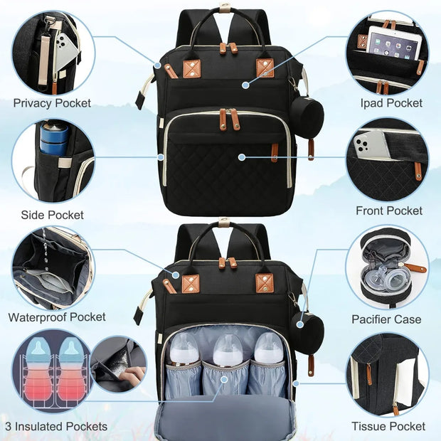 Ultimate Nursing Diaper Backpack Large Capacity Bliss
