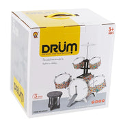 New European And American Children's Rock Drum Instrument Toy Set, Beginner Mini Electroplated Rock Drum Set, Family Practice, I - My Variety Superstore 25