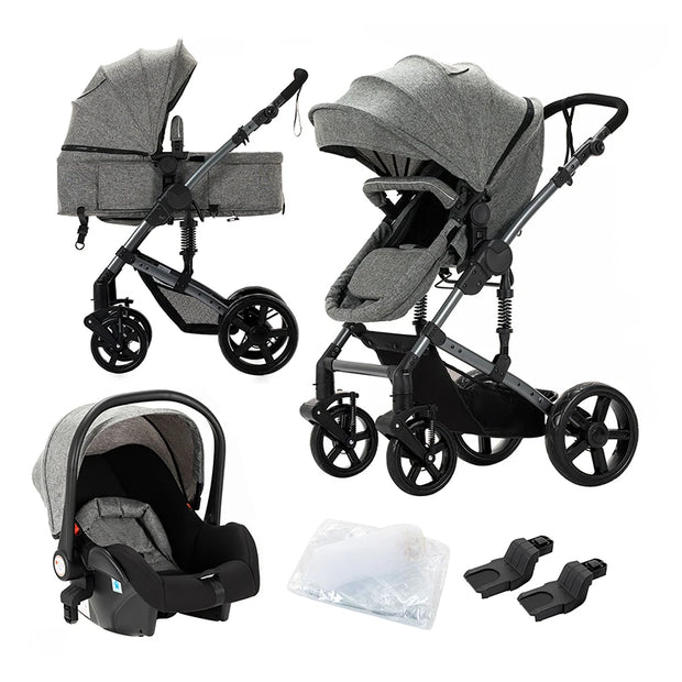 High quality newborn Lightweight  Baby Stroller  Folding Cart  Comfort Baby Stroller 3 in 1 Child Safety Seat With ISOfix - My Variety Superstore 25