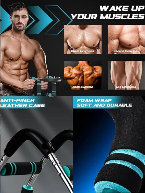 Here’s a version under 100 characters:  Multi-Functional Arm Strength Tester – U-Shaped Bar for Chest & Home Fitness Training Men