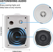 Herdio 5.25 Inch 600 Watts Passive Speakers Full Range Stereo Wired Waterproof Wall Mount Speakers for Patio - My Variety Superstore 25