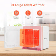 Luxurious Towel Warmer Cabinet 8L Capacity Spa Warmth
