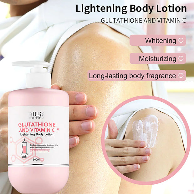 AILKE Vitamin C & Glutathione Brightening Body Lotion, Even Skin Tone, Lightening, Neck, Elbows, Armpits, Legs, Glowing Cream - My Variety Superstore 25